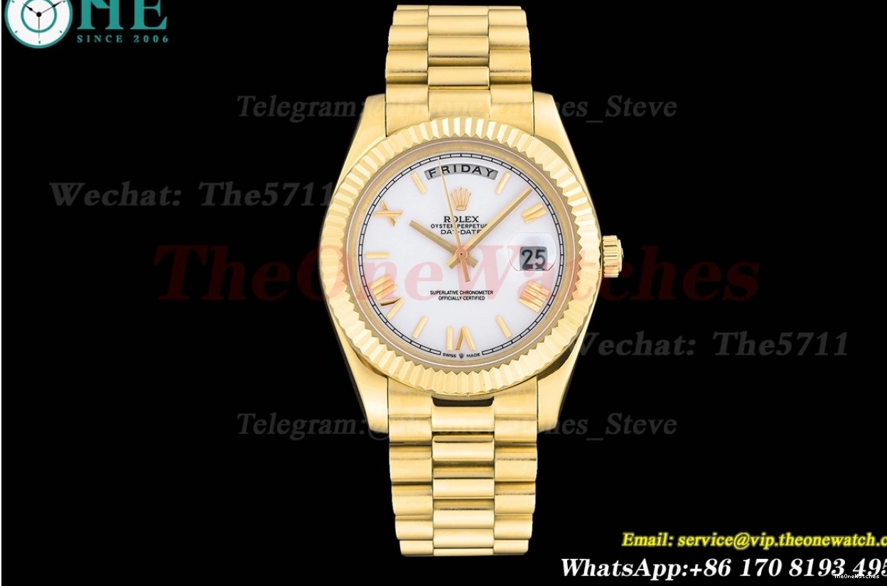 YG Daydate Rmn GDF YG MY8215 White 40MM 0305